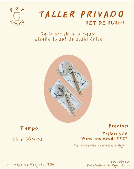 Taller Set sushi